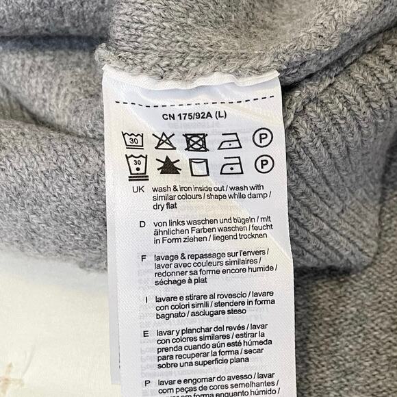 Esprit Pullover Sweatshirt Sweater Men’s L | Gray Soft Fleece Casual | EUC - Picture 10 of 14